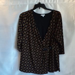 Charter Club Faux Wrap Blouse Size 1X